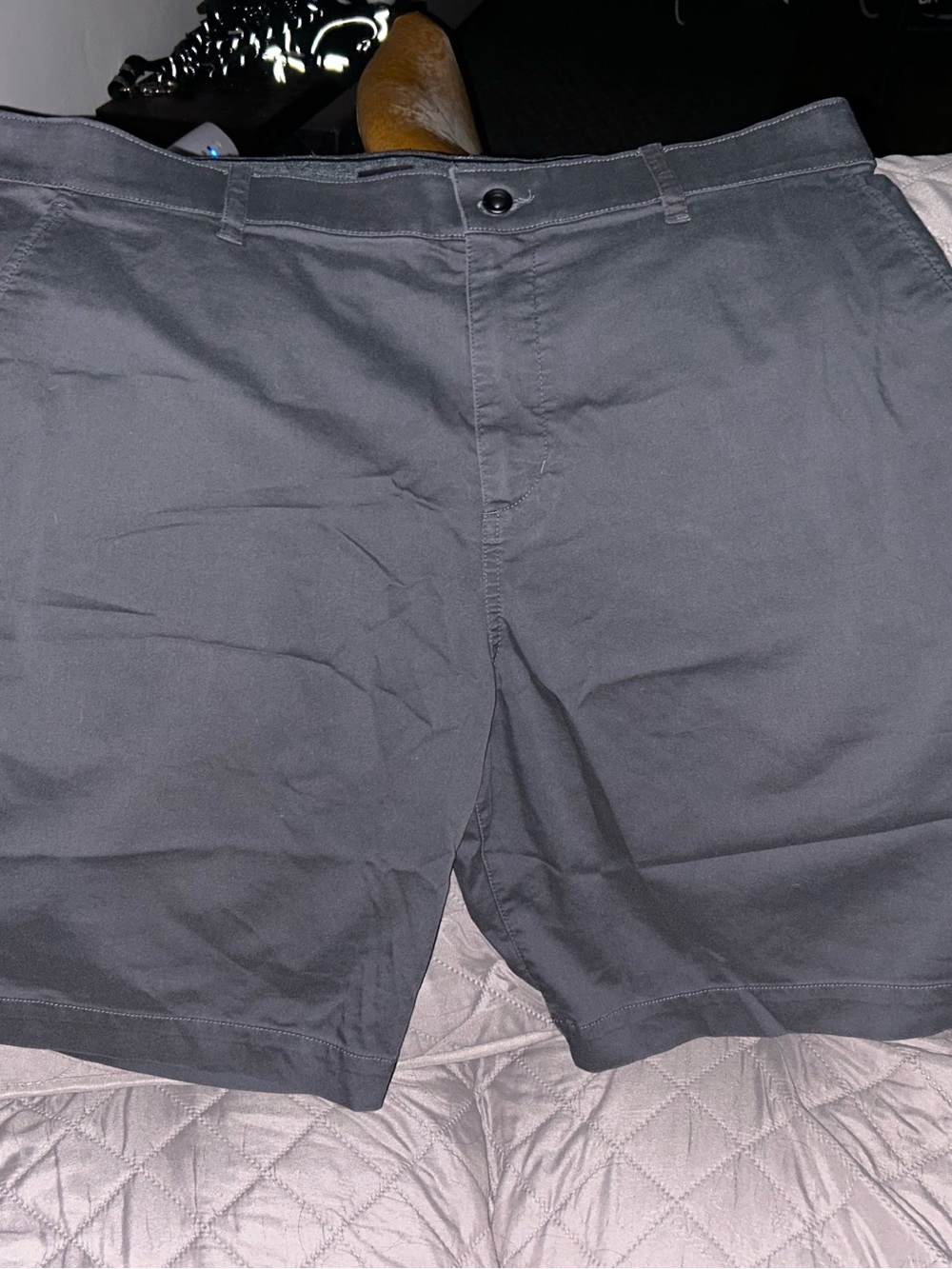 Nike Men's Charcoal Flat-Front Shorts